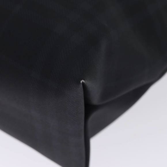BURBERRY Nova Check Hand Bag Coated Canvas Black Auth bs14826 - Picture 14 of 16